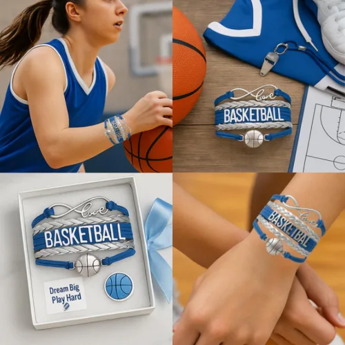 Vista 59 de Infinity Collection - Pulsera de baloncesto de regalo para equipos y jugadores