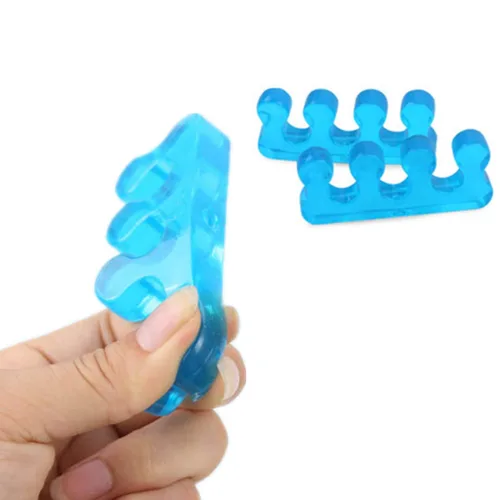 Vista 4 de 4 pares de estiradores de dedos de gel y separador de dedos, separador de dedos de uñas suave separador separador para pedicura manicura arte de uñas