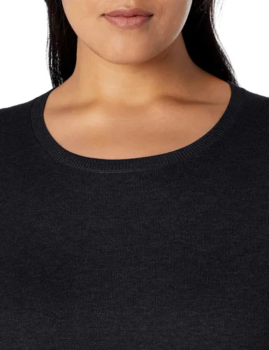 Vista 6 de Tienda Essentials - Suéter de cuello redondo, ligero y de manga larga para mujer (disponible en talla extragrande)
