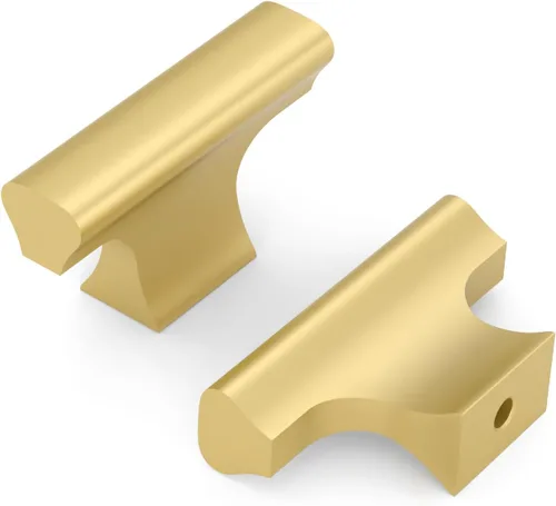 Vista 27 de Asidrama - Paquete de 10 manijas de gabinete de cocina color oro cepillado de 3 pulgadas (76mm), accesorios dorados para gabinetes de cocina