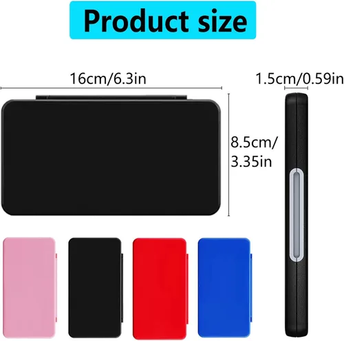Vista 5 de YUNKOZAND Switch Game Card Case Compatible with SwitchOLEDLite,Portable Switch Game Holder with 24 Games Cartridge Slot&24 SD Card Storage, Travel