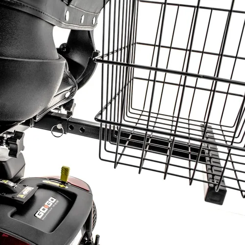 Vista 6 de Pride Mobility Soporte central de cesta trasera para scooter con pasador de horquilla de sujeción libre