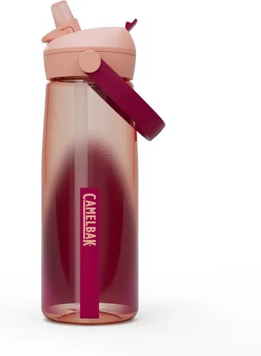 Vista 5 de CamelBak Thrive - Botella de agua con pajita de 20 onzas, color rubor amanecer