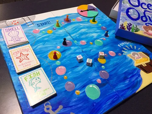 Vista 6 de Crea tu propio kit de juego de mesa, juego de bricolaje con tablero
