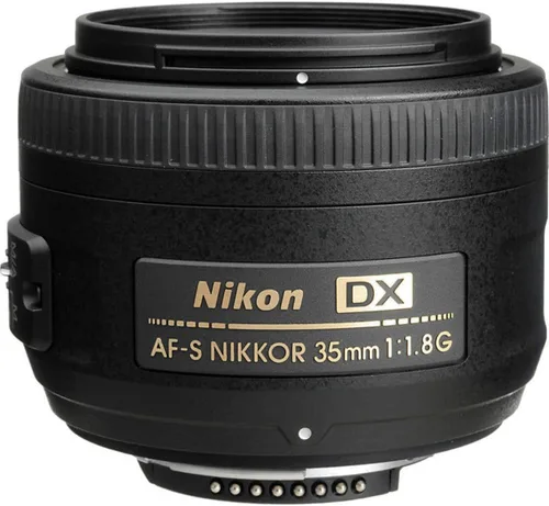 Vista 2 de Nikon AF-S DX NIKKOR 35mm f/1.8G lente con autoenfoque para cámaras Nikon DSLR Negro