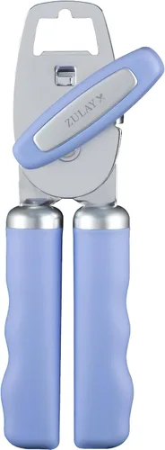 Vista 33 de Zulay Kitchen Abrelatas manual de acero inoxidable resistente con abridor de botellas, abrelatas manual a prueba de óxido con perilla giratoria