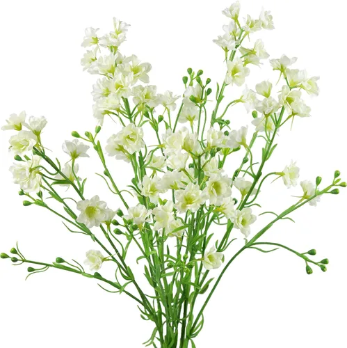 Vista 9 de FiveSeasonStuff Real Touch Delphinium Flores artificiales, arreglos de flores silvestres, 6 tallos (azul claro (6 tallos de aerosol)