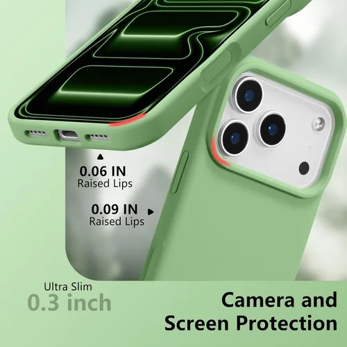 Vista 263 de Funda magnética de silicona para iPhone 13 Pro, color blanco antiguo [Compatible con Magsafe] [Forro de microfibra suave antiarañazos], funda