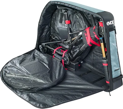 Vista 5 de Bolso de Transporte para Bicicleta EVOC - Funda Ligera para Bicicleta, Compartimento Separado para Ruedas, Estabilización de Montaje en Horquilla