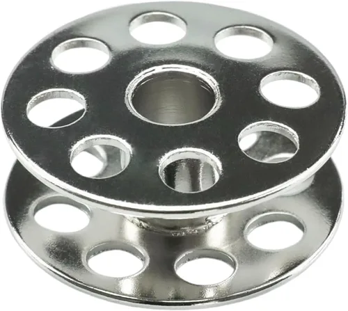 Vista 4 de Blooy - (10 piezas) 18034 grande tipo M bobina de acero compatible con máquinas de coser típicas 0302, 0303, Jack H5, H6, Consew 205RB, 206RB, JUKI