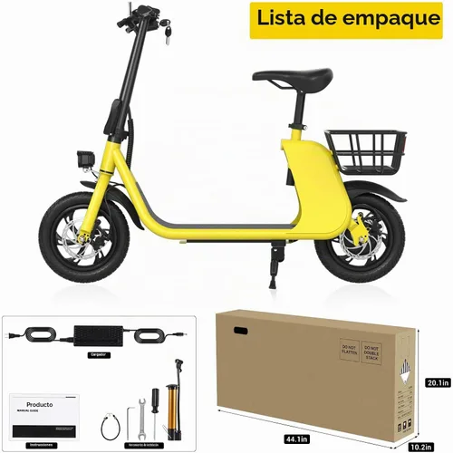 Vista 8 de RIDWIND Electric Scooter with Seat for Adults, 450W Motor Foldable E Scooter for Adults with LCD Display,15.5MPH, 20 Miles Range, Max Load 265LB