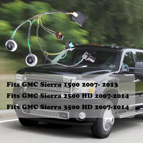Vista 3 de Arnés de cableado de faros 15841610 Compatible con GMC Sierra 1500 2007 2008 2009 2010 2011 2012 2013 Arnés de cableado de faros y GMC Sierra 2500