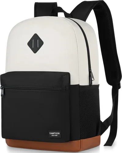 Vista 19 de YAMTION Mochila escolar, mochila clásica unisex para adolescentes con puerto USB para escuela secundaria, universidad, oficina, trabajo, viajes