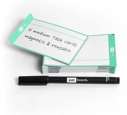 Vista 6 de PATboard Scrum Board y Kanban Board Medium TASKcards Magnetic - Azul