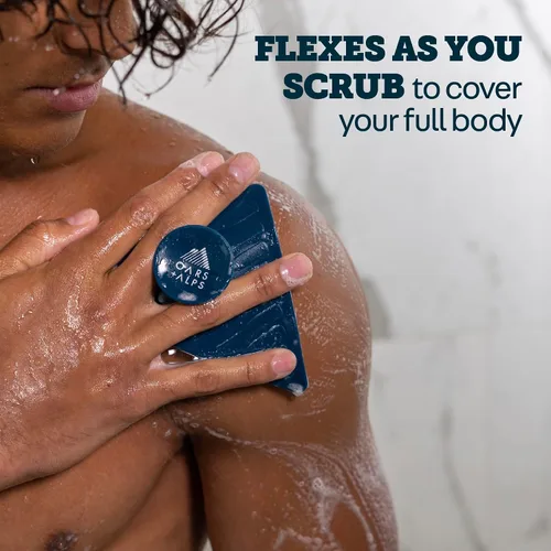 Vista 6 de Oars + Alps Exfoliante corporal de silicona, exfoliante corporal, 1 unidad