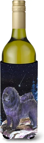 Vista 94 de Caroline's Treasures SS8447CC Starry Night English Bulldog - Enfriador para latas o botellas, lavable, funda plegable con aislamiento para bebidas