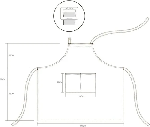Vista 7 de ATLINIA 100% Linen Apron Parent