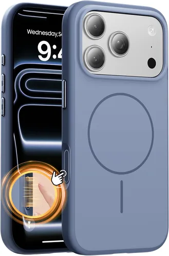 Vista 120 de Tigowos Funda Magnética para iPhone Air Compatible con MagSafe Resistente a Caídas de 16 Pies Cubierta Trasera con Sensación de Piel Mate a Prueba