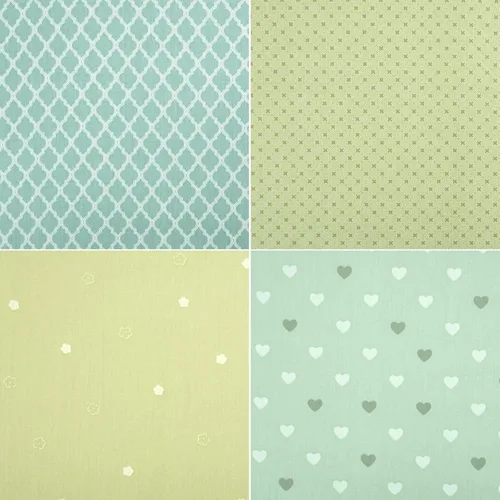Vista 3 de Paquete de 7 piezas de tela para acolchar y hacer manualidades (verde)