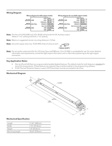 Vista 7 de Paquete de 5 – eldoLED *2743X3 OPTOTRONIC 50W Corriente constante 0-10V controlador LED regulable, lineal programable OTi50/120-277/1A4 DIM-1L G2