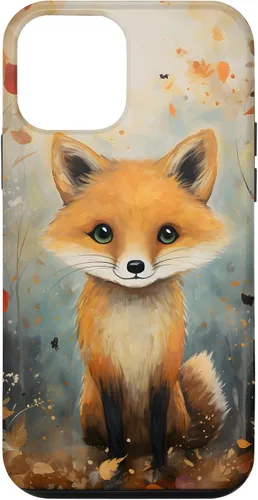 Vista 16 de Cute Fox Fall Woodland Forest Autumn Leaves Case for iPhone 17