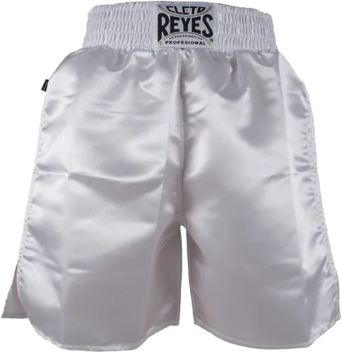Vista 3 de CLETO REYES Calzoncillos de boxeo para hombre, Blanco con tiras verdes y rojas
