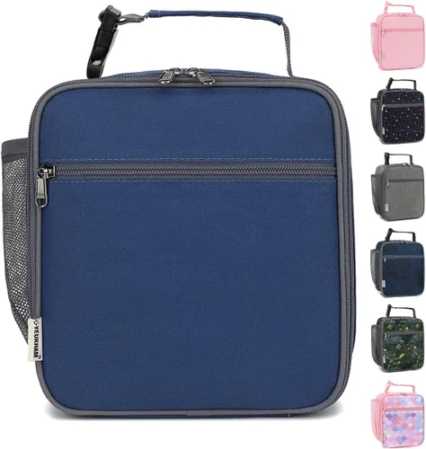 Vista 25 de GYEUKHAM Bolsa de Almuerzo Aislada para Mujeres, Niñas, Adolescentes, Bolsa de Almuerzo para Niños Grande con Aislamiento, Grande, Reutilizable