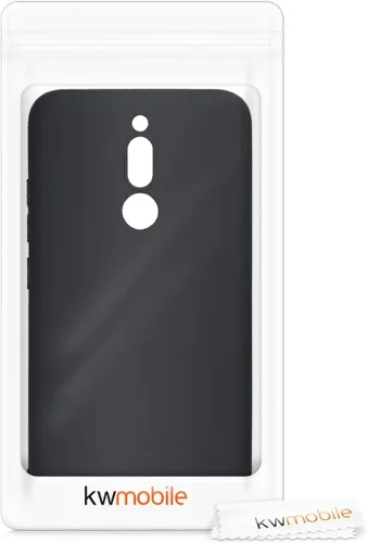 Vista 7 de kwmobile Funda compatible con Xiaomi Redmi 8 - Funda protectora delgada para teléfono TPU - Acabado mate suave - Negro mate