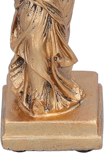 Vista 8 de Escultura, estatua de la diosa de la victoria, figura romana para oficina en casa, adorno de Esktop, regalo de cumpleaños (latón S)
