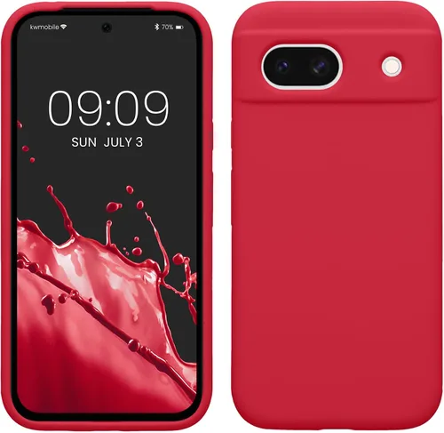Vista 309 de kwmobile Funda Compatible con Google Pixel 6 Pro - Funda de Teléfono de Silicona TPU con Acabado Suave - Azul Caribe