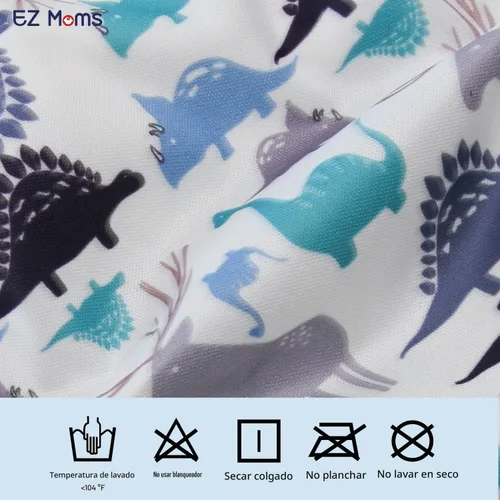 Vista 3 de EZ Moms - Paquete de 6 unidades de ropa interior de plástico suave para niños pequeños, funda de pañales reutilizable para bebé, ropa