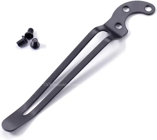 Vista 17 de EZSMITH (Modelo 1 Pinza de bolsillo universal - (Acabado táctico negro) - Pinza de bolsillo de repuesto para cuchillos plegables, teléfonos Modelo 1