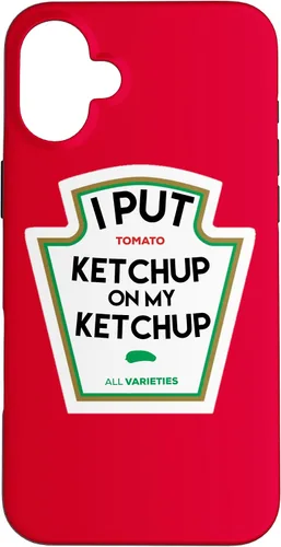 Vista 23 de I Put Ketchup on My Funny - Funda de regalo a base de tomate para iPhone 17