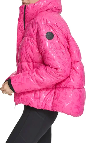 Vista 3 de DKNY Performance Repreve Fill Boxy High Low Puffer para mujer