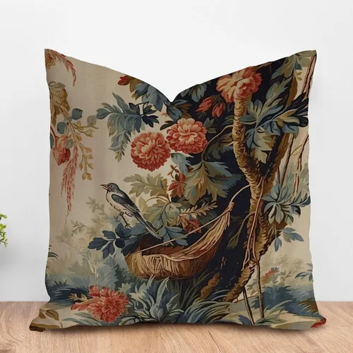 Vista 16 de ArogGeld Funda de cojín para sofá de granja con diseño de pájaro chinoiserie amarillo y gris, peonía, pavo real, decoración del hogar, funda