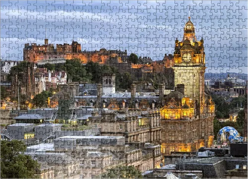 Vista 8 de MyPuzzle Edinburgh Scotland - Rompecabezas prémium de 100 piezas, fabricado en Estados Unidos