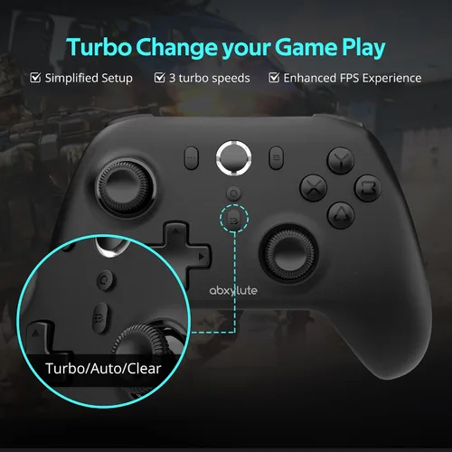 Vista 4 de C6 Wireless PC Controller, Bluetooth Game Controller- 1000Hz Polling Rate- Hall Effect Joystick for Windows PC, Nintendo Switch, Switch 2, Steam