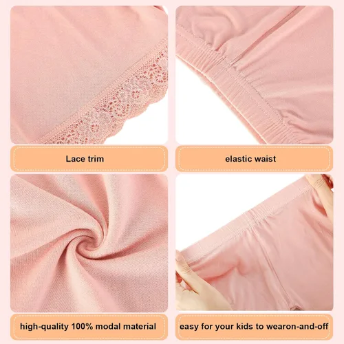 Vista 3 de Boyiee Paquete de 8 pantalones cortos para niñas, pantalones cortos de ciclismo para danza, gimnasia, yoga, pantalones cortos de seguridad activos