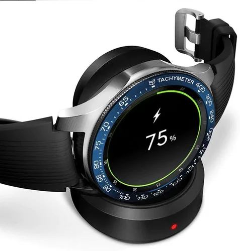Vista 5 de PINHEN Estilo de bisel compatible con Galaxy Watch de 1.654 pulgadas / Gear Sport Bisel Ring Cubierta Adhesiva Antiarañazos de Aluminio Bisel Anillo