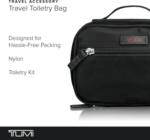 Vista 2 de TUMI - Bolsa de accesorios de equipaje - Neceser de viaje para hombre y mujer, Negro -, Bolsa de accesorios pequeña