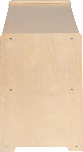Vista 9 de Flash Furniture Hercules - Armario de madera de 2 secciones para el aula escolar para uso comercial o doméstico, seguro, diseño apto para niños, 24