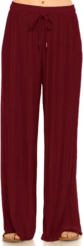 Vista 9 de Pantalones Palazzo para mujer, pantalones culottes sólidos y a rayas