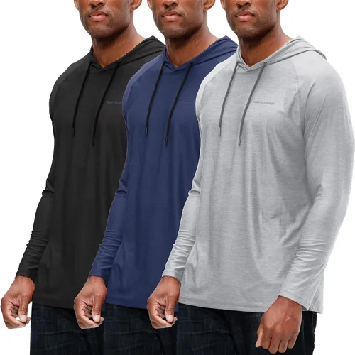 Vista 17 de DEVOPS - Sudadera con capucha para hombre, de manga larga, para pesca, senderismo, correr, entrenamiento