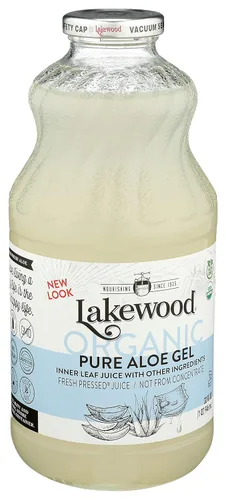Vista 8 de Lakewood, Jugo de gel de aloe vera orgánico, 32 onzas