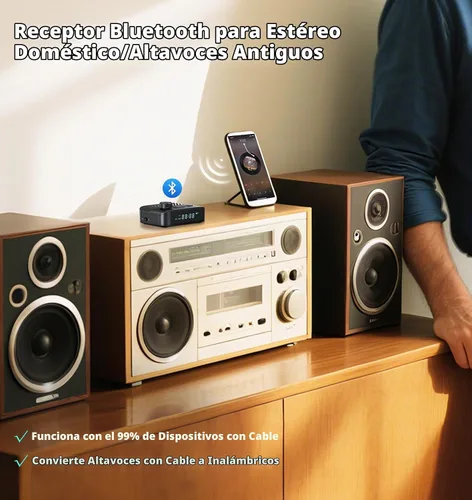 Vista 4 de Transmisor Bluetooth para TV a auriculares/altavoces