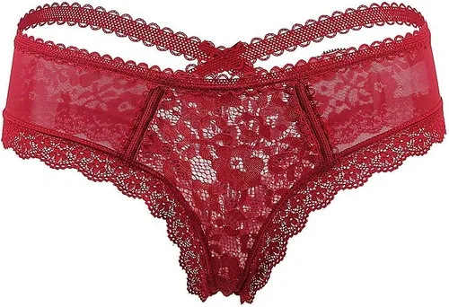 Vista 4 de ohyeahlady Tanga de encaje sexy para mujer, tallas grandes, tanga, cuerdas, lencería de encaje, ropa interior traviesa y atrevida