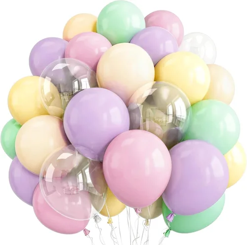 Vista 19 de Globos negros, blancos y dorados, 50 globos de látex de helio de 12 pulgadas, color negro, blanco, crema, beige, dorado metálico, para mujeres