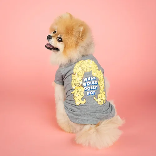 Vista 4 de Doggy Parton Camiseta What Would Dolly Do? - XS