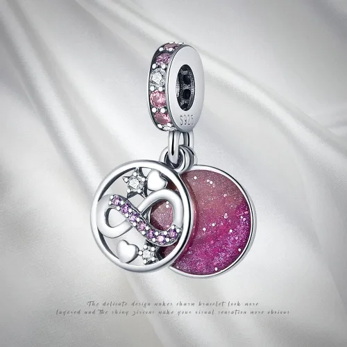 Vista 6 de Pandach Dijes de plata de ley 925 para pulseras y collares, colgantes de mariposa y auriculares, dijes de trébol, joyería de regalo para mujeres