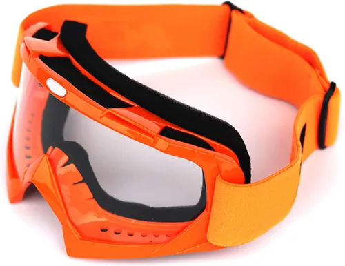 Vista 6 de ATV Ciclismo Motocicleta Gafas de Moto Bendable Anti-Reflexión Esponja Acolchado Gafas de esquí KG9 Lente teñida de naranja